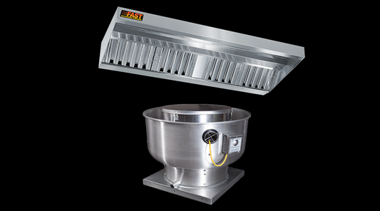 Food Truck Hoods/Low Proximity Backshelf Hood PL-SSH and Fan Bundle