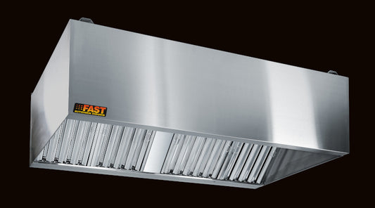 Grease Exhaust Hood with Short Cycle Makeup Air (MUA)